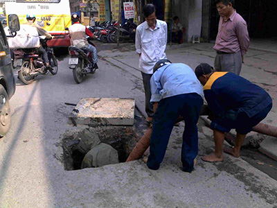 Thông tắc cống tại phố Đinh Công Tráng Thợ Chuyên Nghiệp